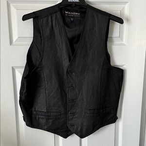 Wilsons Leather Black Vest